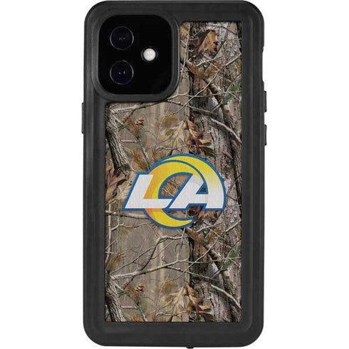 NFL Los Angeles Rams Realtree AP Camo iPhone 12 Mini Waterproof Case