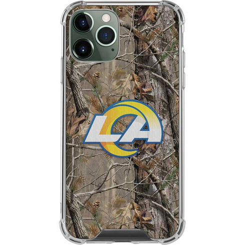 NFL Los Angeles Rams Realtree AP Camo iPhone 12 Pro Clear Case