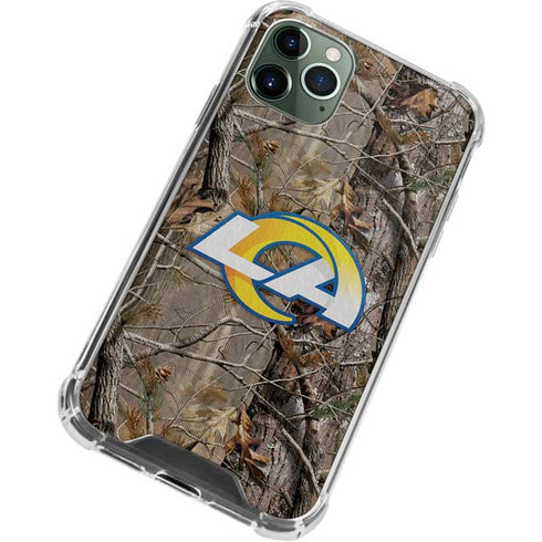 NFL Los Angeles Rams Realtree AP Camo iPhone 12 Pro Max Clear Case