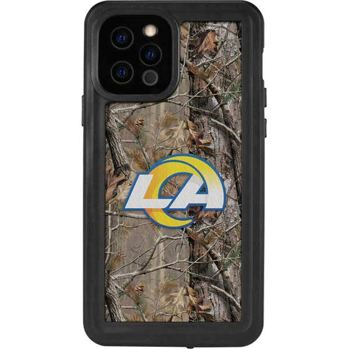 NFL Los Angeles Rams Realtree AP Camo iPhone 12 Pro Waterproof Case