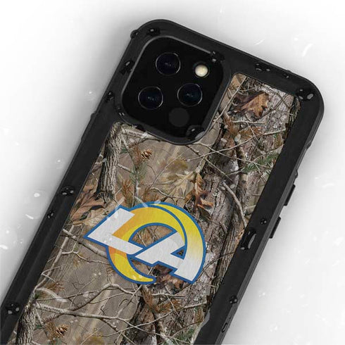 NFL Los Angeles Rams Realtree AP Camo iPhone 12 Pro Waterproof Case