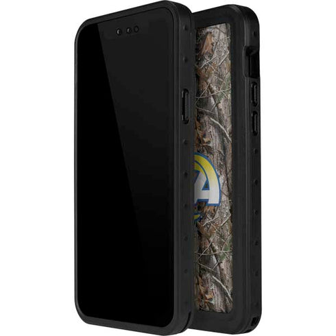NFL Los Angeles Rams Realtree AP Camo iPhone 13 Mini Waterproof Case