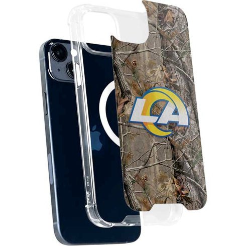 NFL Los Angeles Rams Realtree AP Camo iPhone 15 MagSafe Case