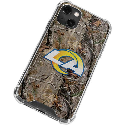 NFL Los Angeles Rams Realtree AP Camo iPhone 14 Plus Clear Case