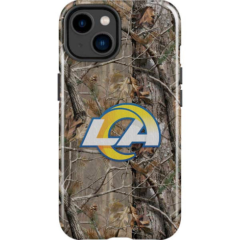 NFL Los Angeles Rams Realtree AP Camo iPhone 15 Plus Impact Case