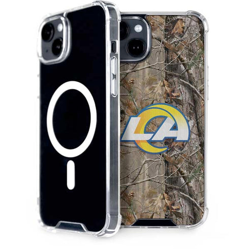 NFL Los Angeles Rams Realtree AP Camo iPhone 15 Plus MagSafe Case