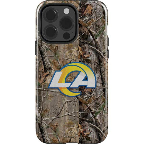 NFL Los Angeles Rams Realtree AP Camo iPhone 15 Pro Impact Case