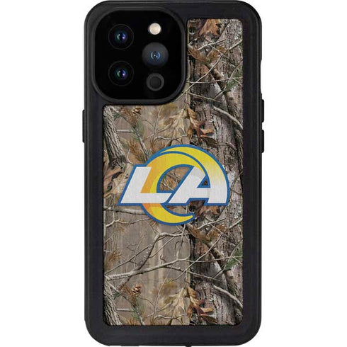 NFL Los Angeles Rams Realtree AP Camo iPhone 14 Pro Max Waterproof Case