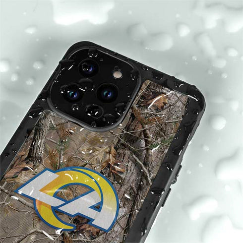 NFL Los Angeles Rams Realtree AP Camo iPhone 14 Pro Max Waterproof Case