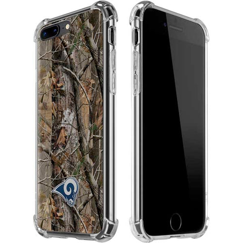 NFL Los Angeles Rams Realtree AP Camo iPhone 7/8 Plus Clear Case