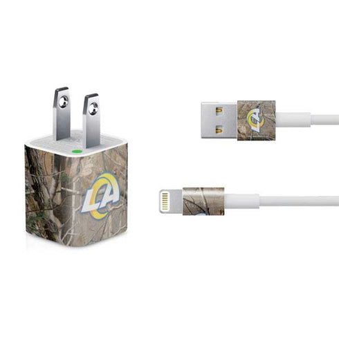 NFL Los Angeles Rams Realtree AP Camo iPhone Charger (5W USB) Skin