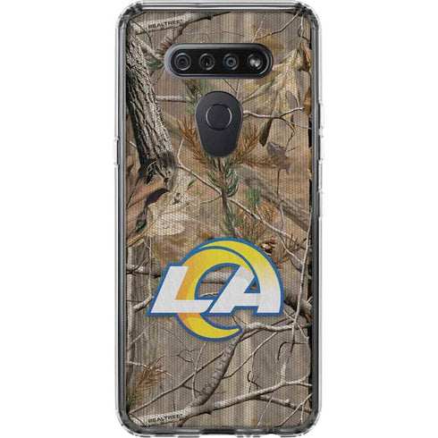 NFL Los Angeles Rams Realtree AP Camo LG K51/Q51 Clear Case