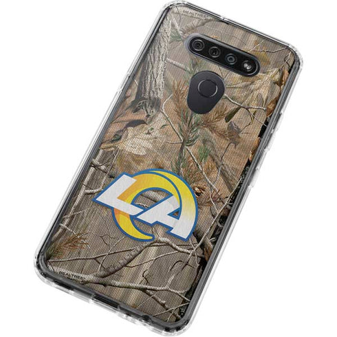 NFL Los Angeles Rams Realtree AP Camo LG K51/Q51 Clear Case