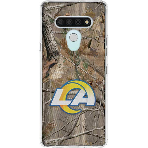 NFL Los Angeles Rams Realtree AP Camo LG Stylo 6 Clear Case