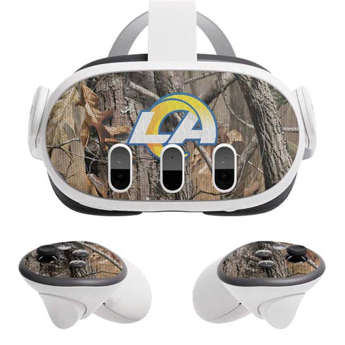NFL Los Angeles Rams Realtree AP Camo Meta Quest 3 Skin