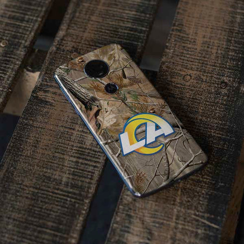 NFL Los Angeles Rams Realtree AP Camo Moto E5 Plus Skin