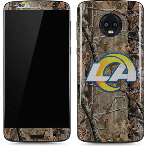 NFL Los Angeles Rams Realtree AP Camo Moto G6 Skin
