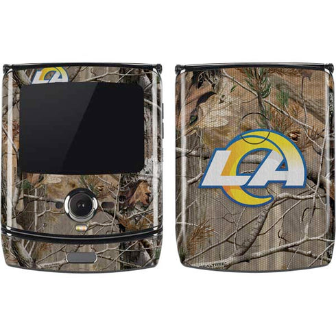 NFL Los Angeles Rams Realtree AP Camo Motorola RAZR Skin