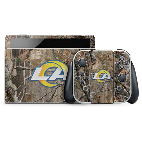 NFL Los Angeles Rams Realtree AP Camo Nintendo Switch OLED (2021) Skin