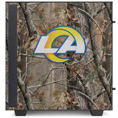 NFL Los Angeles Rams Realtree AP Camo NZXT H510 Compact ATX Mid-Tower Case Skin