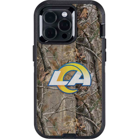 NFL Los Angeles Rams Realtree AP Camo Otterbox Defender iPhone Skin