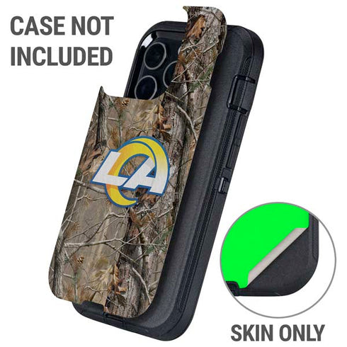NFL Los Angeles Rams Realtree AP Camo Otterbox Defender iPhone Skin