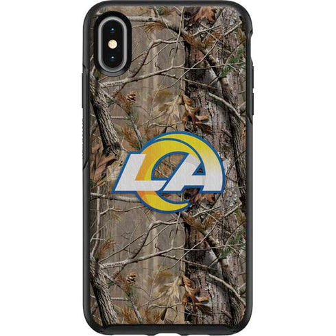 NFL Los Angeles Rams Realtree AP Camo Otterbox Symmetry iPhone Skin