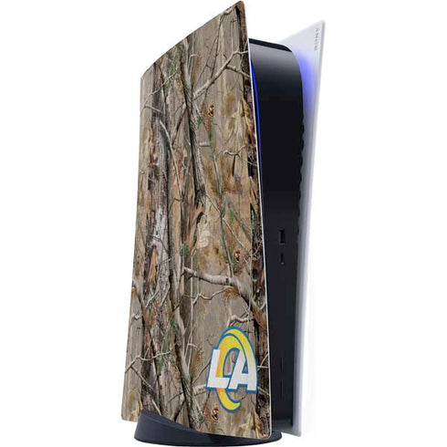 NFL Los Angeles Rams Realtree AP Camo PS5 Digital Edition Console Skin