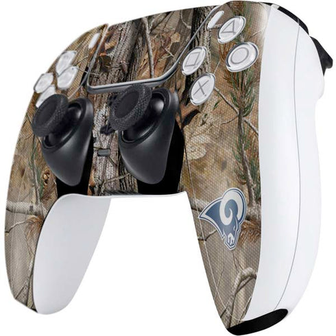 NFL Los Angeles Rams Realtree AP Camo PS5 Controller Skin