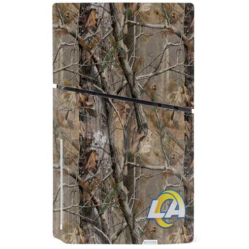 NFL Los Angeles Rams Realtree AP Camo PS5 Slim Disk Bundle Skin