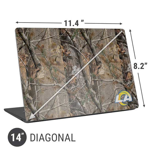 NFL Los Angeles Rams Realtree AP Camo Universal Laptop 14in (11.4 x 8.2in) Skin