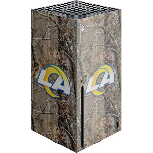 NFL Los Angeles Rams Realtree AP Camo Xbox Series X Console Skin