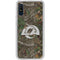 NFL Los Angeles Rams Realtree Xtra Green Camo Galaxy A10e Clear Case