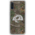 NFL Los Angeles Rams Realtree Xtra Green Camo Galaxy A10e Clear Case