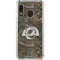 NFL Los Angeles Rams Realtree Xtra Green Camo Galaxy A30 Clear Case