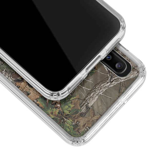NFL Los Angeles Rams Realtree Xtra Green Camo Galaxy A30 Clear Case