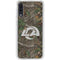 NFL Los Angeles Rams Realtree Xtra Green Camo Galaxy A50 Clear Case