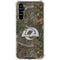 NFL Los Angeles Rams Realtree Xtra Green Camo Galaxy A54 5G Clear Case