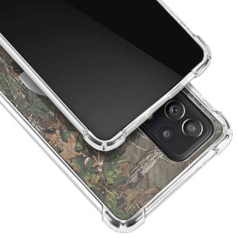 NFL Los Angeles Rams Realtree Xtra Green Camo Galaxy A72 5G Clear Case