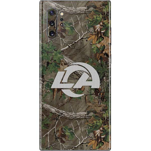 NFL Los Angeles Rams Realtree Xtra Green Camo Galaxy Note 10 Plus Skin