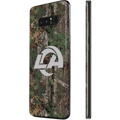 NFL Los Angeles Rams Realtree Xtra Green Camo Galaxy Note 8 Skin