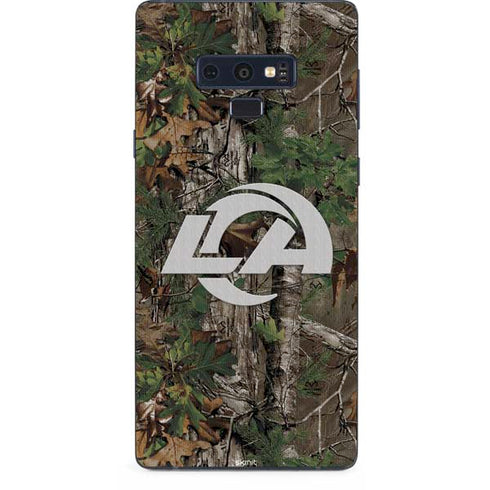 NFL Los Angeles Rams Realtree Xtra Green Camo Galaxy Note 9 Skin