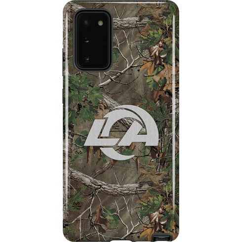 NFL Los Angeles Rams Realtree Xtra Green Camo Galaxy Note20 5G Pro Case