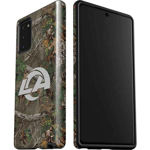NFL Los Angeles Rams Realtree Xtra Green Camo Galaxy Note20 5G Pro Case