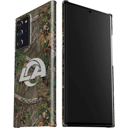 NFL Los Angeles Rams Realtree Xtra Green Camo Galaxy Note20 Ultra 5G Lite Case
