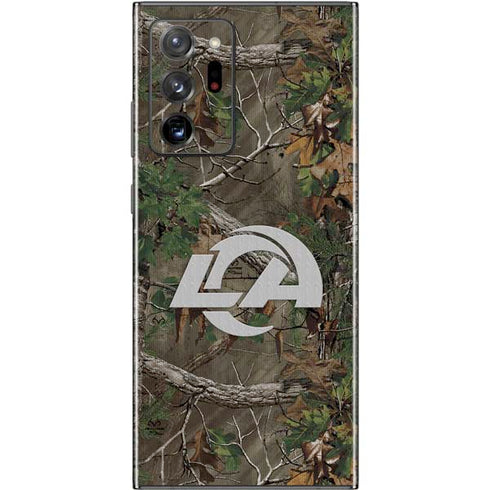NFL Los Angeles Rams Realtree Xtra Green Camo Galaxy Note20 Ultra 5G Skin
