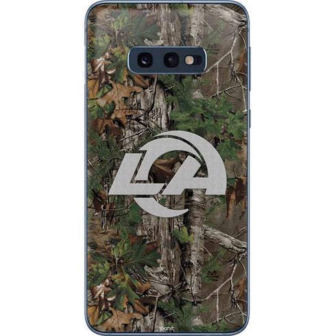NFL Los Angeles Rams Realtree Xtra Green Camo Galaxy S10e Skin