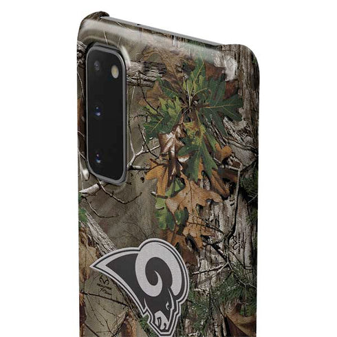 NFL Los Angeles Rams Realtree Xtra Green Camo Galaxy S20 Lite Case