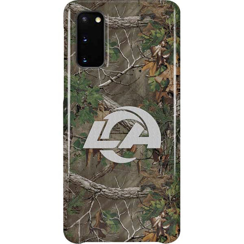 NFL Los Angeles Rams Realtree Xtra Green Camo Galaxy S20 Lite Case