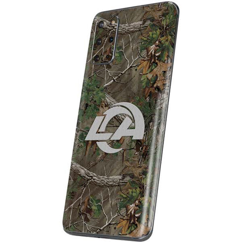 NFL Los Angeles Rams Realtree Xtra Green Camo Galaxy S20 Plus Skin